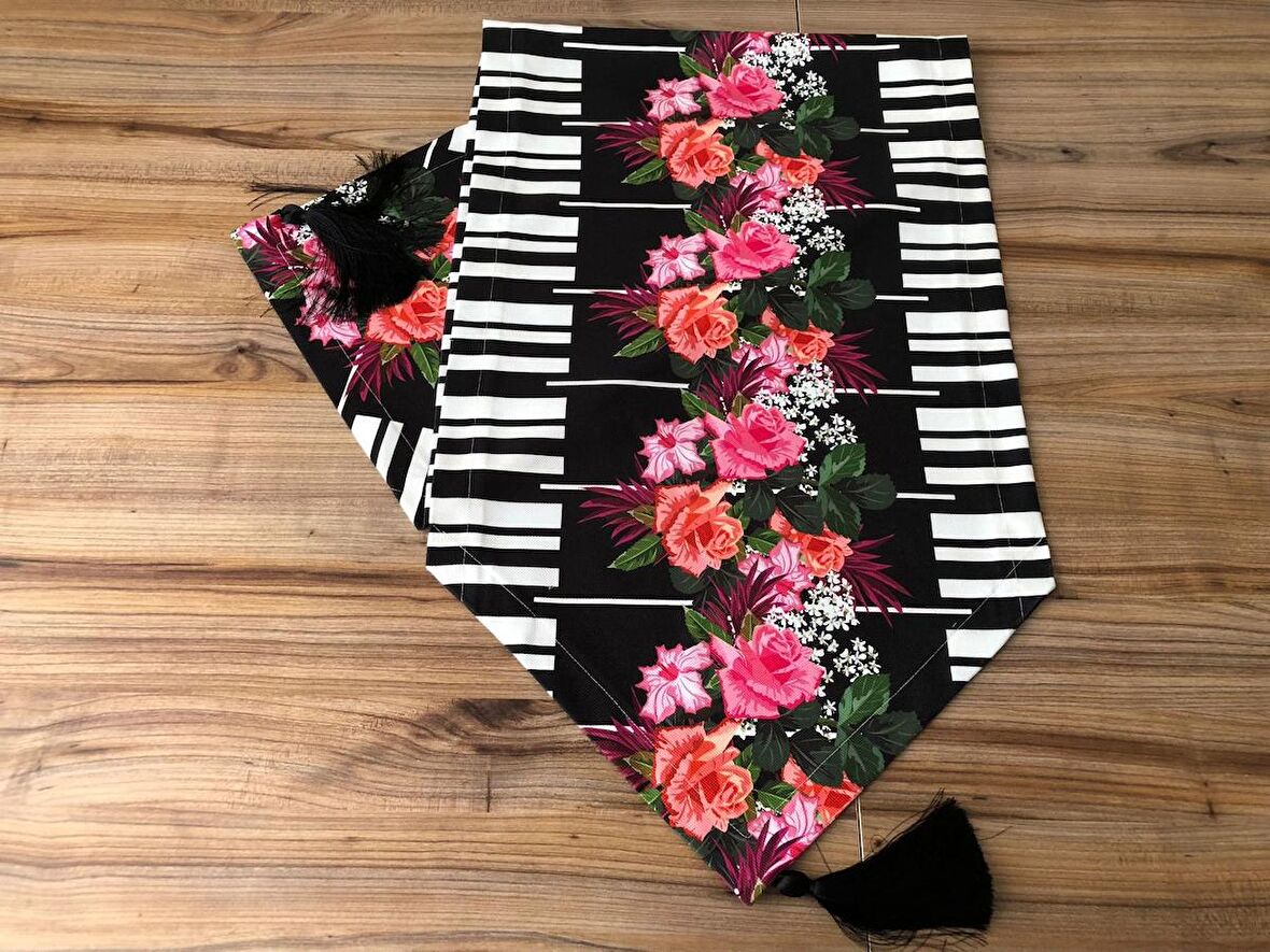 ÇİÇEK DESENLİ RUNNER