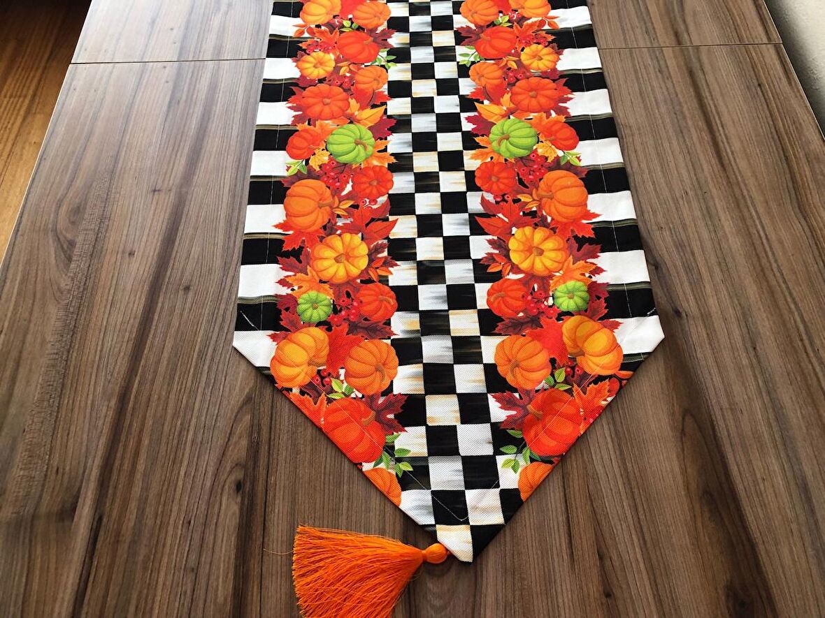 BALKABAĞI DESENLİ RUNNER