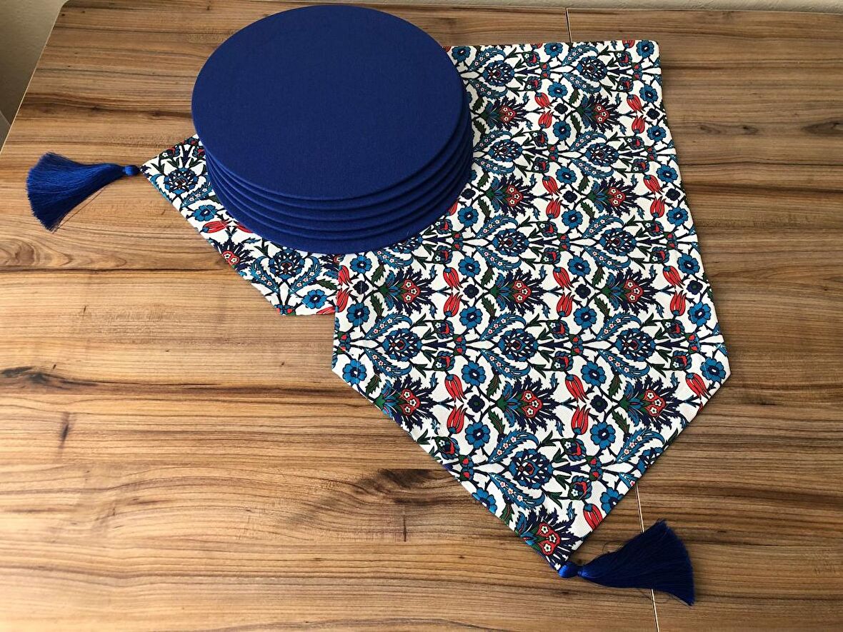 ÇİNİ DESENLİ RUNNER & SUPLA