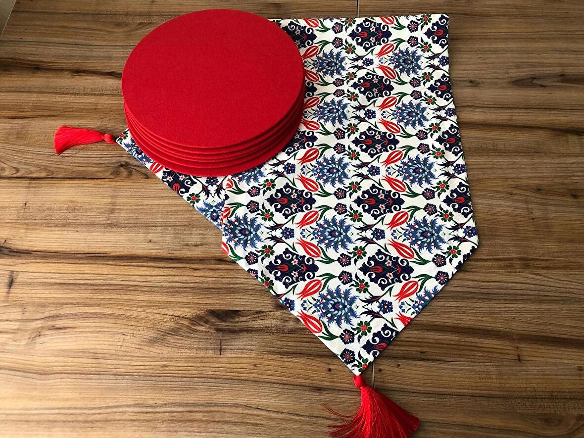 ÇİNİ DESENLİ RUNNER & SUPLA