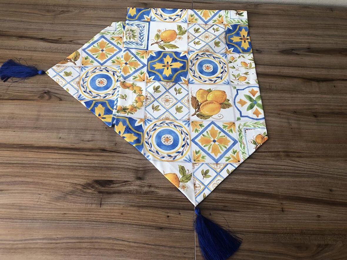 LİMON SERAMİK DESENLİ RUNNER