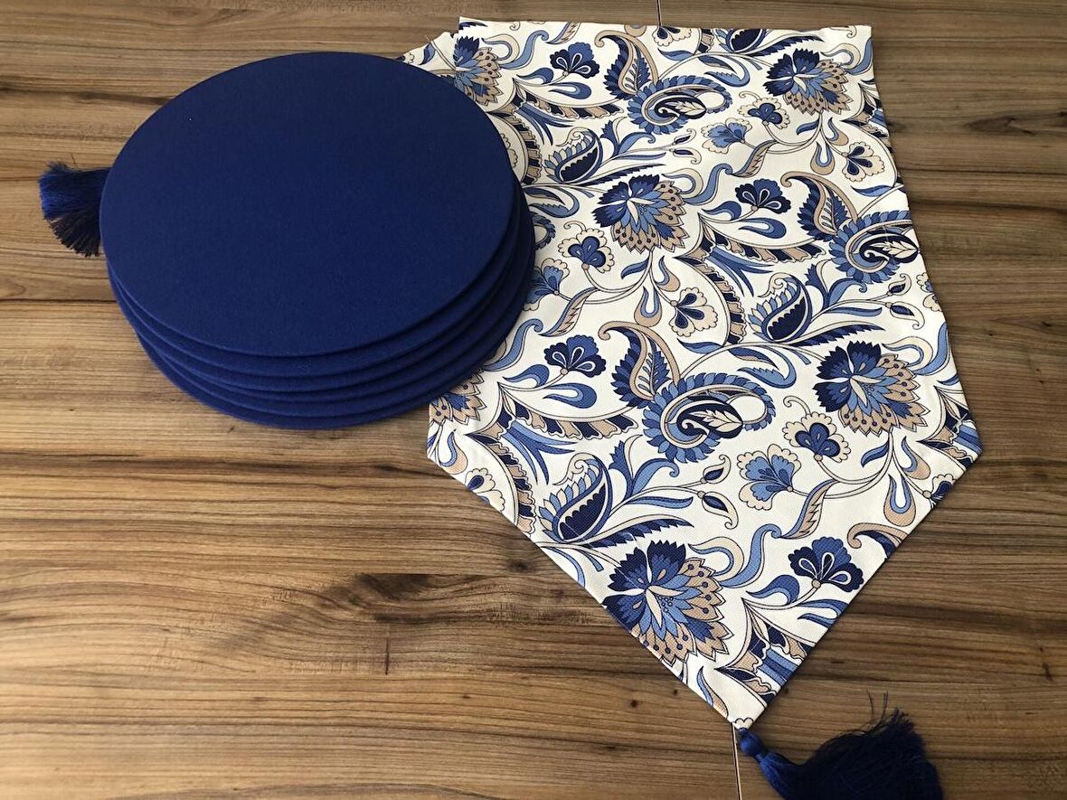 ŞAL DESENLİ RUNNER & SUPLA