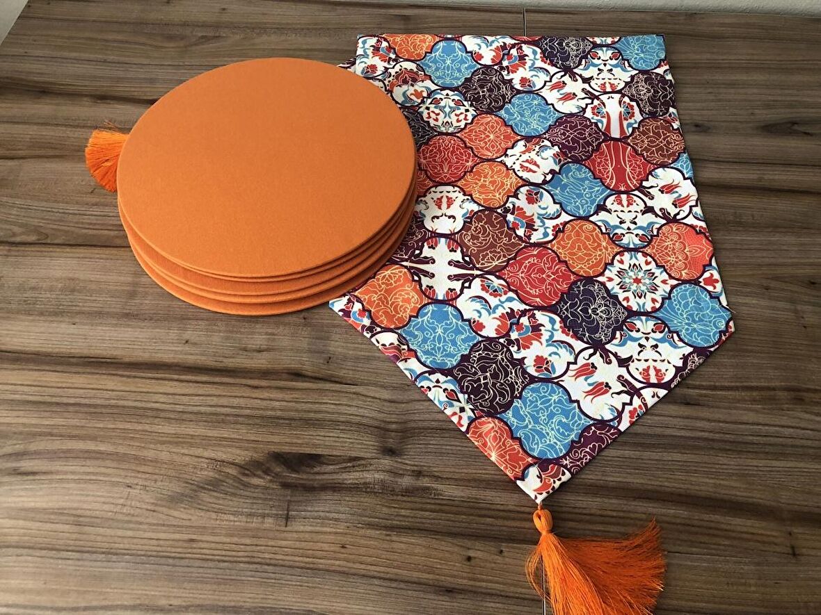 MOTİFLİ MOROCCAN DESENLİ RUNNER & SUPLA