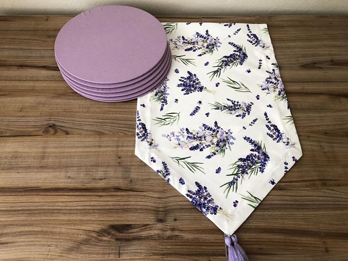 LAVANTA DESENLİ RUNNER & SUPLA