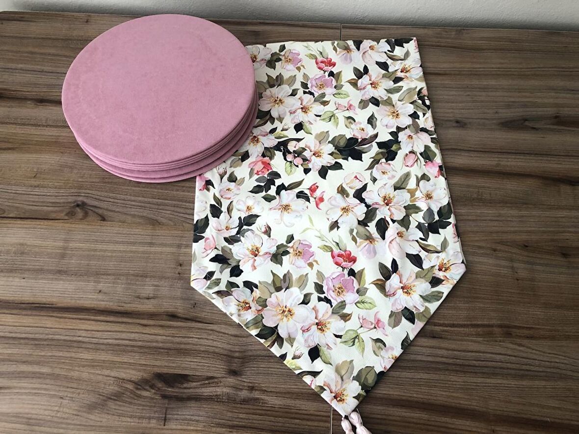 ÇİÇEK DESENLİ RUNNER & SUPLA