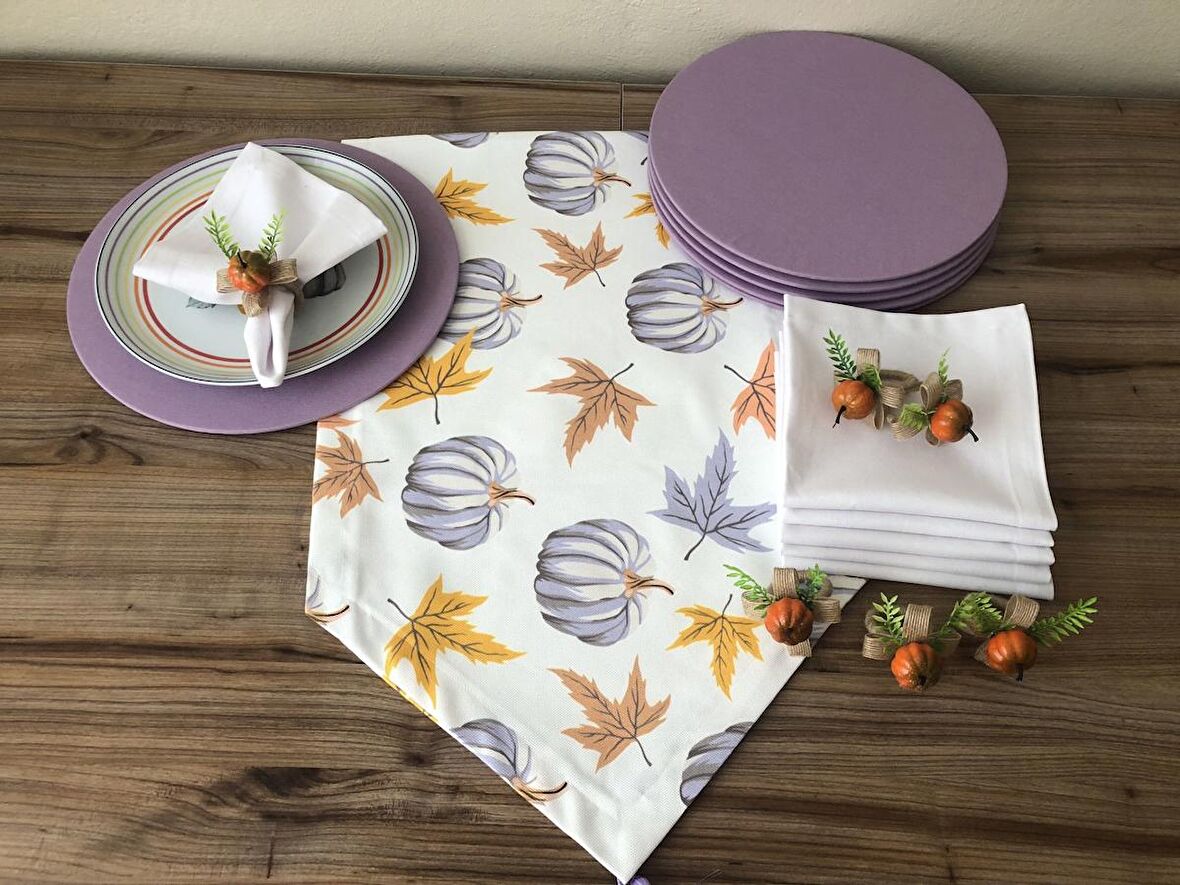 SOFRA SUNUM SETİ BALKABAĞI DESENLİ