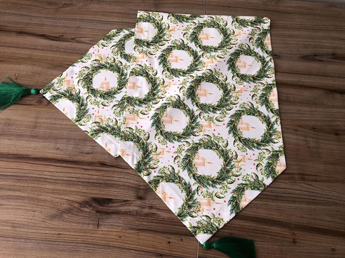 YILBAŞI RUNNER MUM ÇELENK DESENLİ