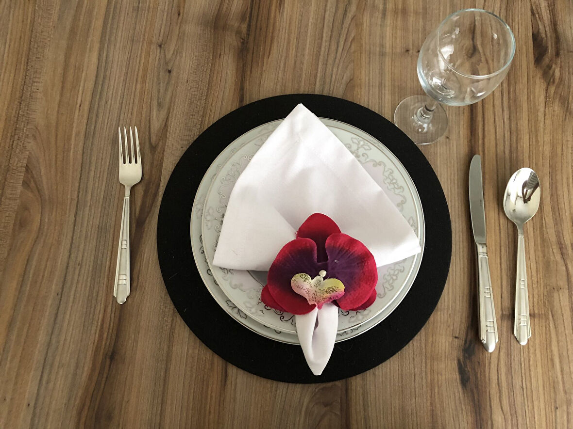 ORKİDE PEÇETE YÜZÜĞÜ (6 ADET )