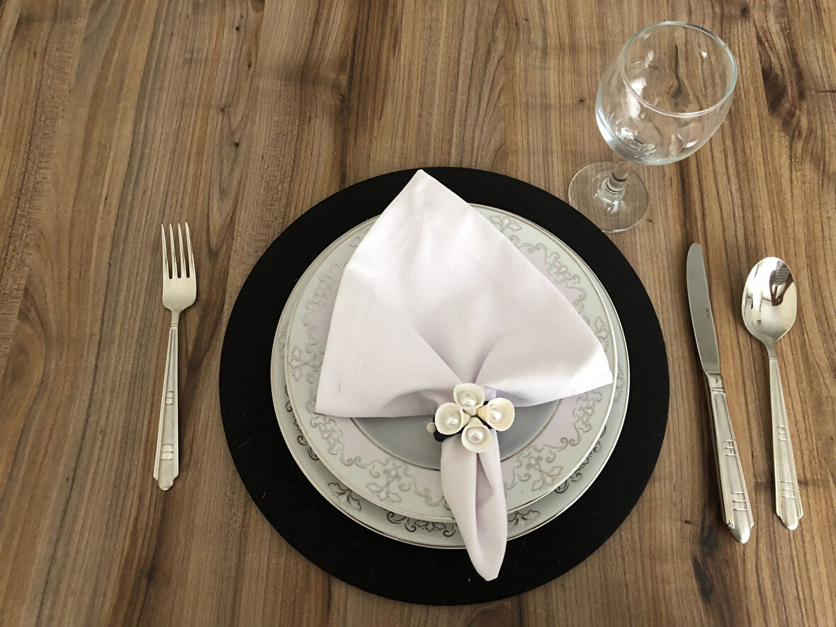 DENİZ KABUĞU PEÇETE HALKASI MODEL-1 ( 6 ADET)