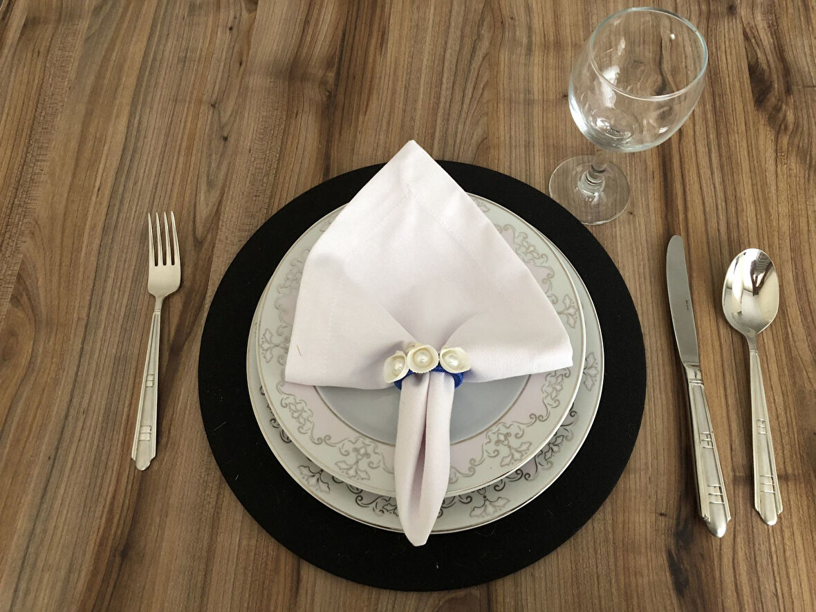 DENİZ KABUĞU PEÇETE HALKASI MODEL - 2 (6 ADET)