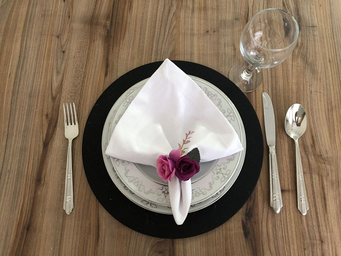 KÜÇÜK GÜL PEÇETE HALKASI (6 ADET)