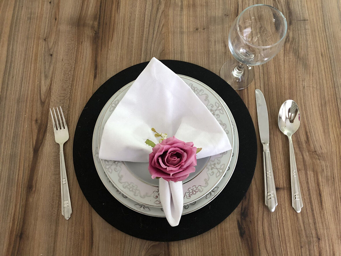 GÜL MODEL PEÇETE HALKASI (6 ADET)