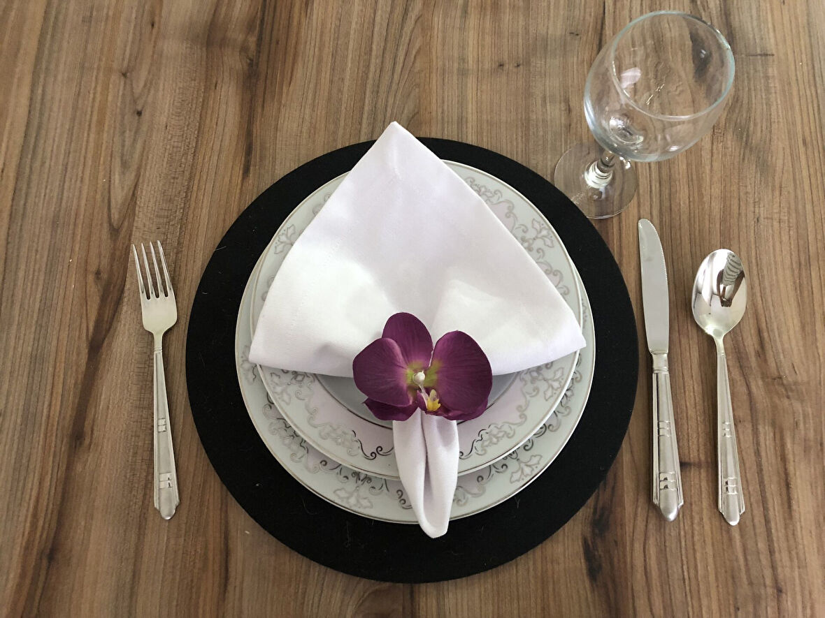 MÜRDÜM ORKİDE PEÇETE HALKASI (6 ADET)