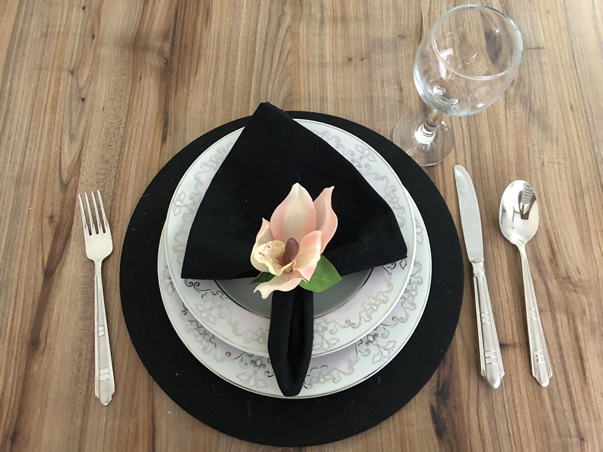 SOMON RENGİ ORKİDE PEÇETE HALKASI (6 ADET)