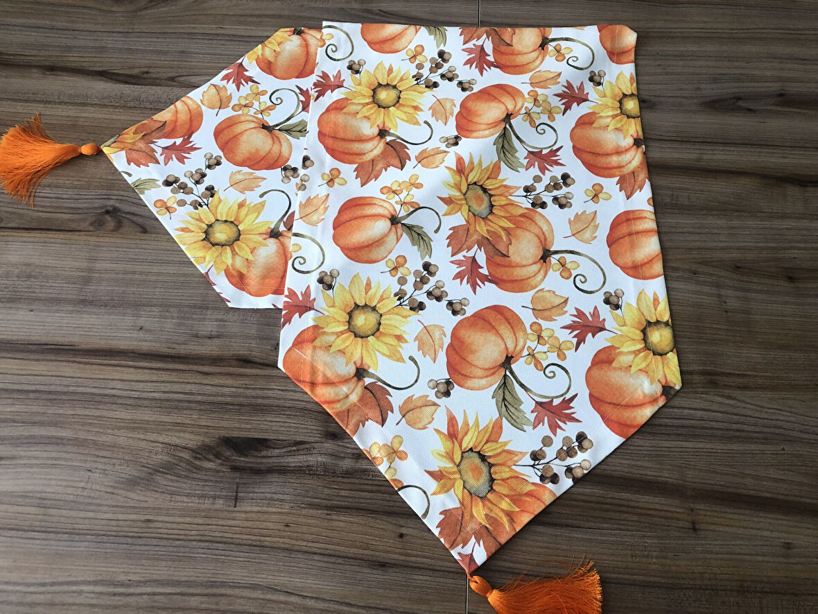 BALKABAĞI DESENLİ RUNNER