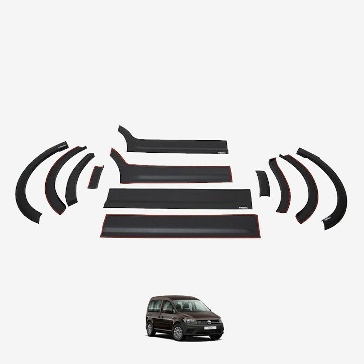 Volkswagen Caddy 2010-2015 Dodik Set 12 Parça Kısa Şase Sol Sürgü