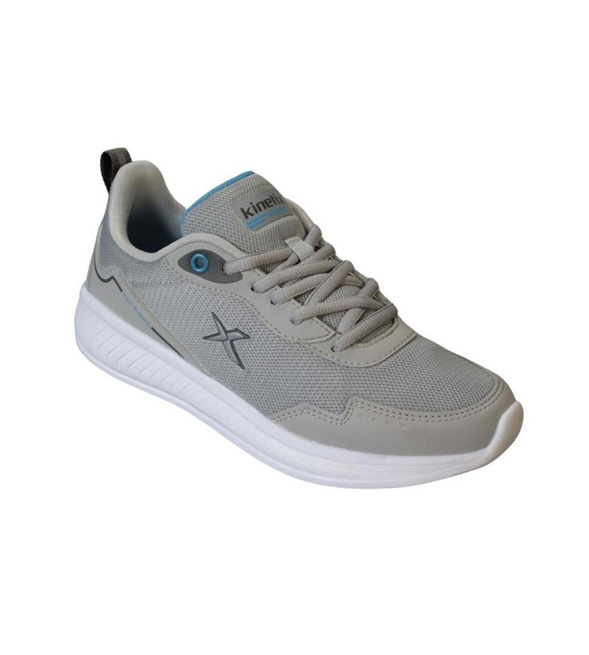 KİNETİX Erkek  Gri Siyah Fileli Sneaker Spor Yürüyüş Ayakkabısı