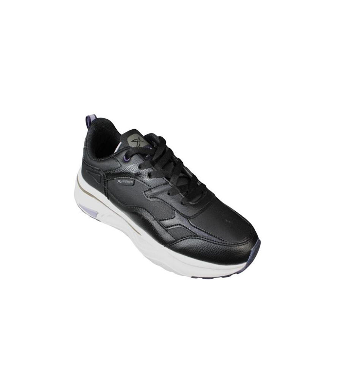 KİNETİX Kadın Siyah Kalın Taban Sneaker Yürüyüş Günlük Spor Ayakkabı