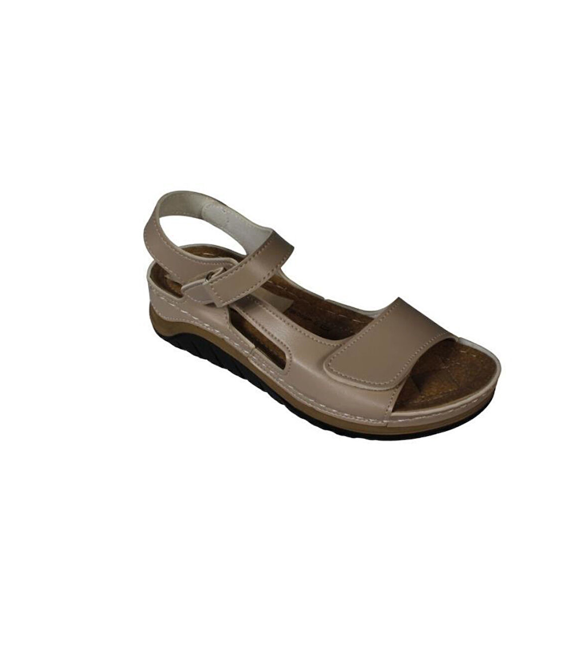 YAZKIŞ Kadın Ten Çırtlı 3cm Topuklu Anne Sandaleti