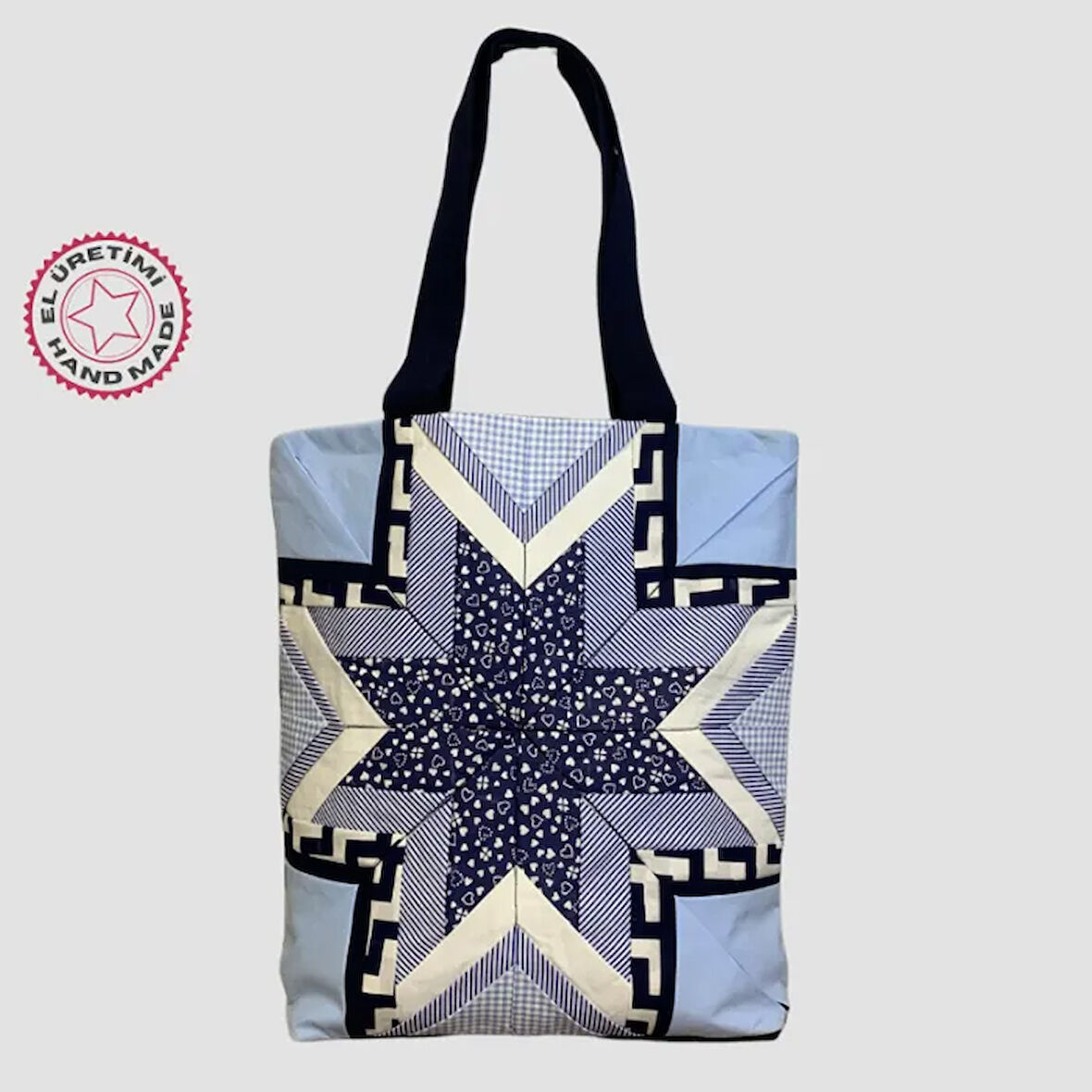 Uretti - Ege 7366 El Yapımı Tasarım Çanta - Lacivert