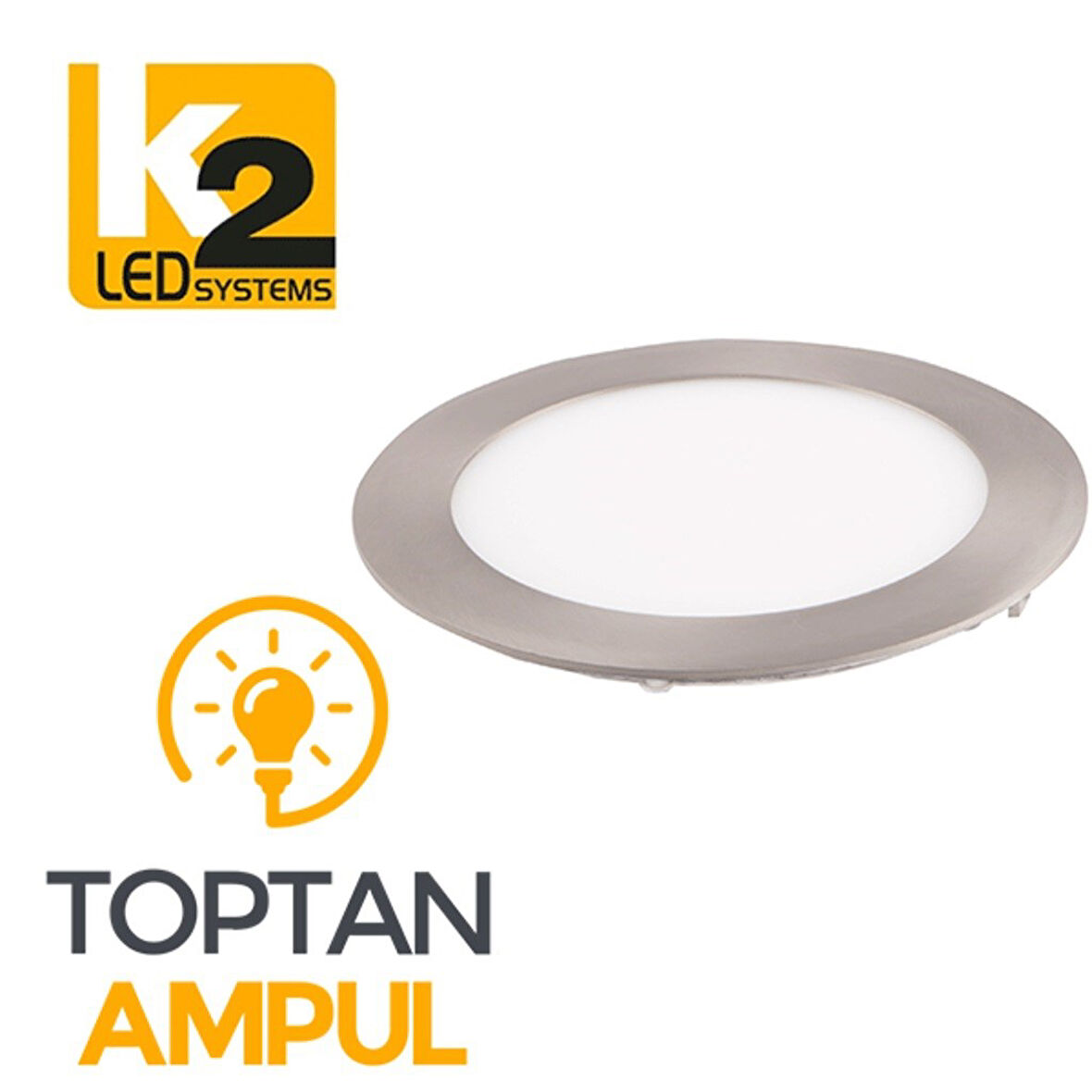 K2 Kdl403S 22Watt S/A Saten Kasa Slim Led Panel