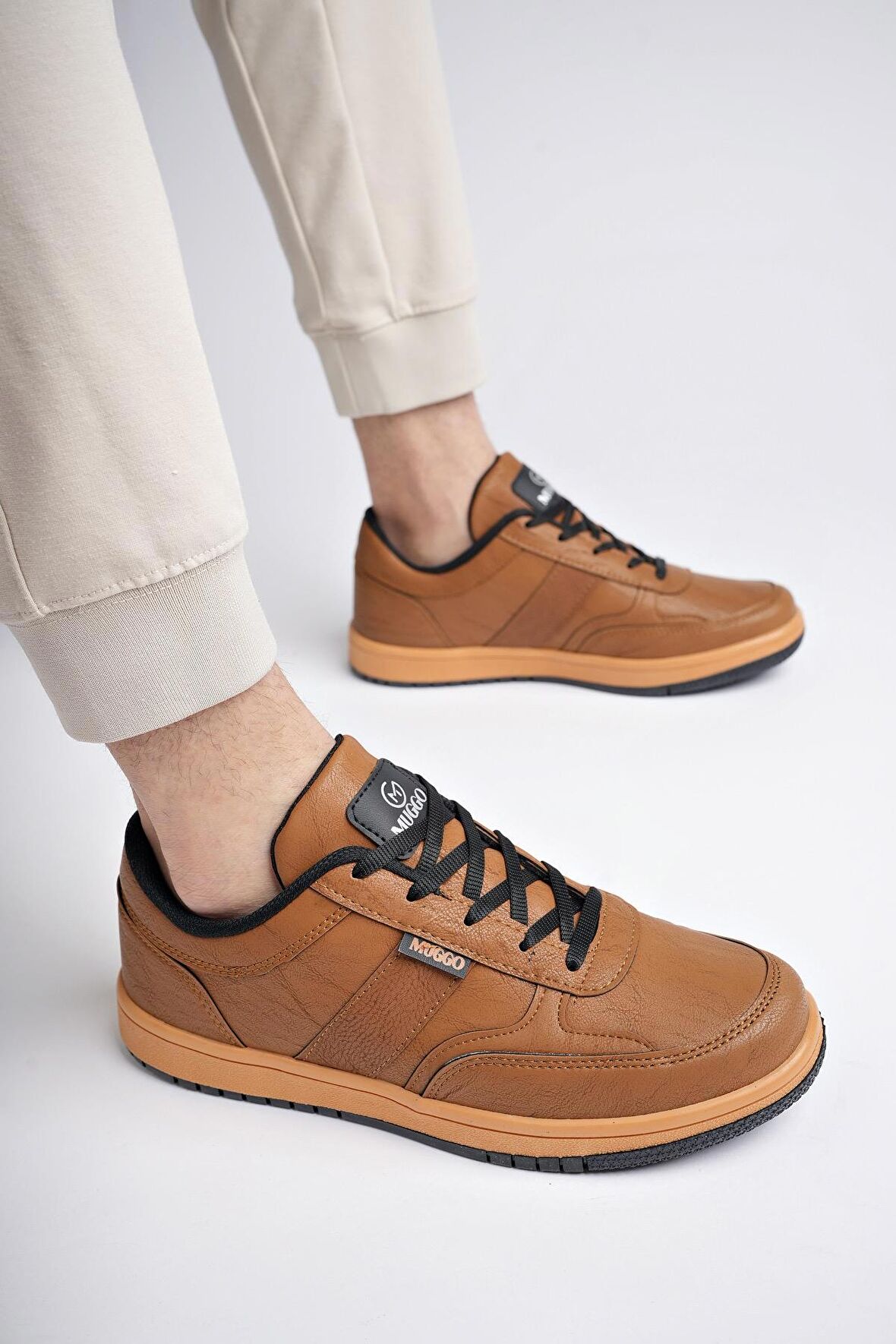 Muggo JOEL Garantili Erkek Günlük Casual Bağcıklı Sneaker Spor Ayakkabı