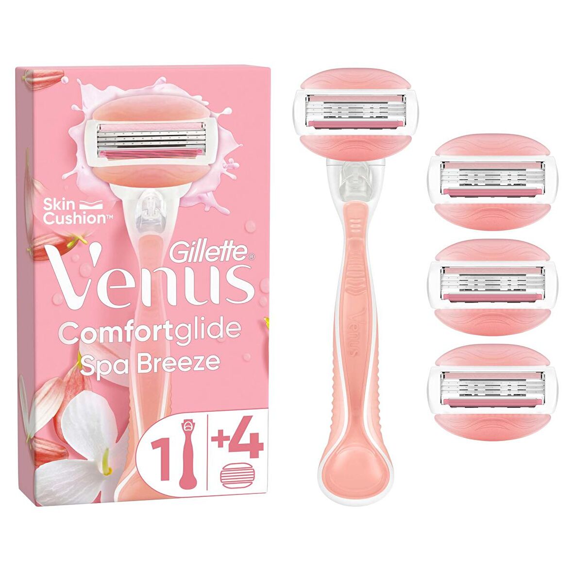 Comfortglide Spa Breeze Kadın Tıraş Makinesi + 4 Adet Yedek Tıraş Bıçağı