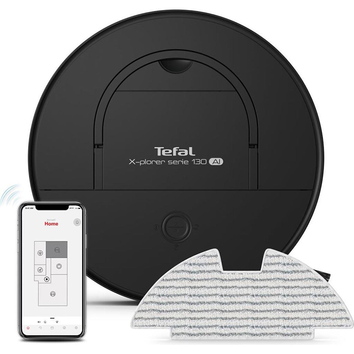 TEFAL RG9075 X-Plorer Serie 130 AI Evcil Hayvan Dostu Akıllı Robot Süpürge