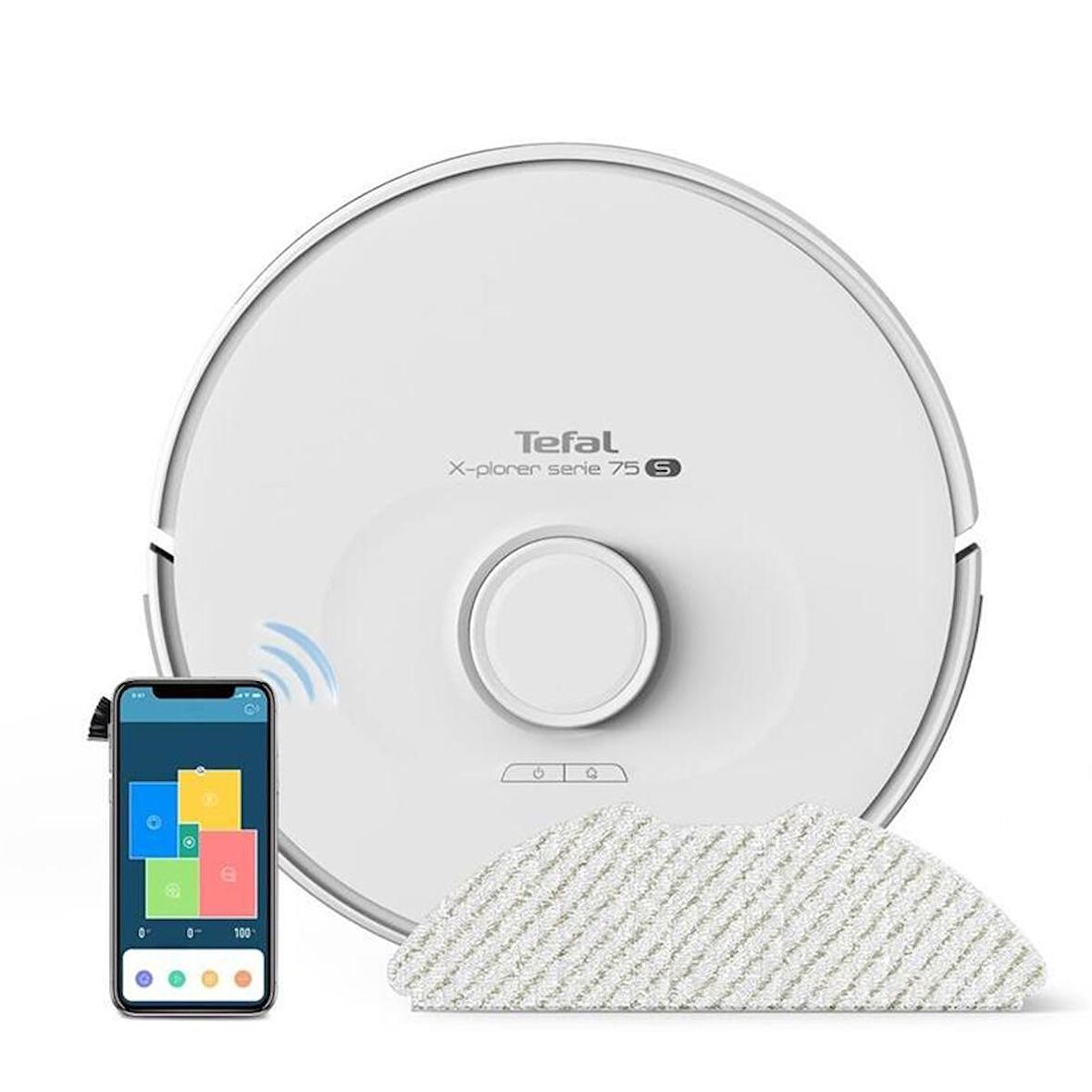 Tefal RG8577 X-Plorer Serie 75 S Max Mop Özellikli Akıllı Robot Süpürge - Evcil Hayvan Dostu