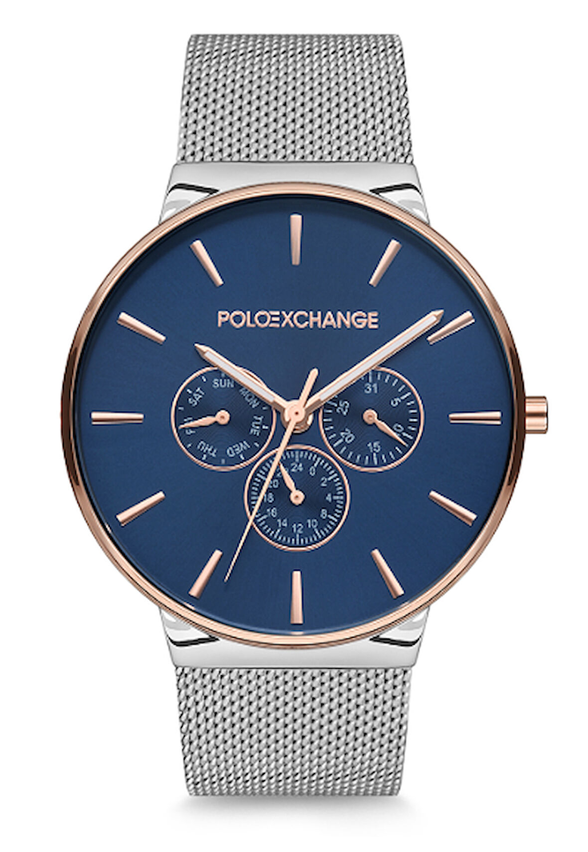 Polo Exchange PX0072-06 Hasır Çelik Erkek Kol Saati