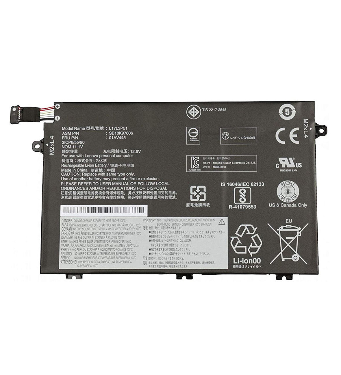 Lenovo ThinkPad E590 20NB001ATX Notebook Batarya Laptop Pil