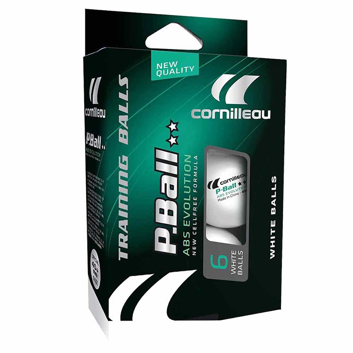 Cornilleau P-Ball ABS Evolution 2 Yıldız 6 lı Masa Tenisi Topu