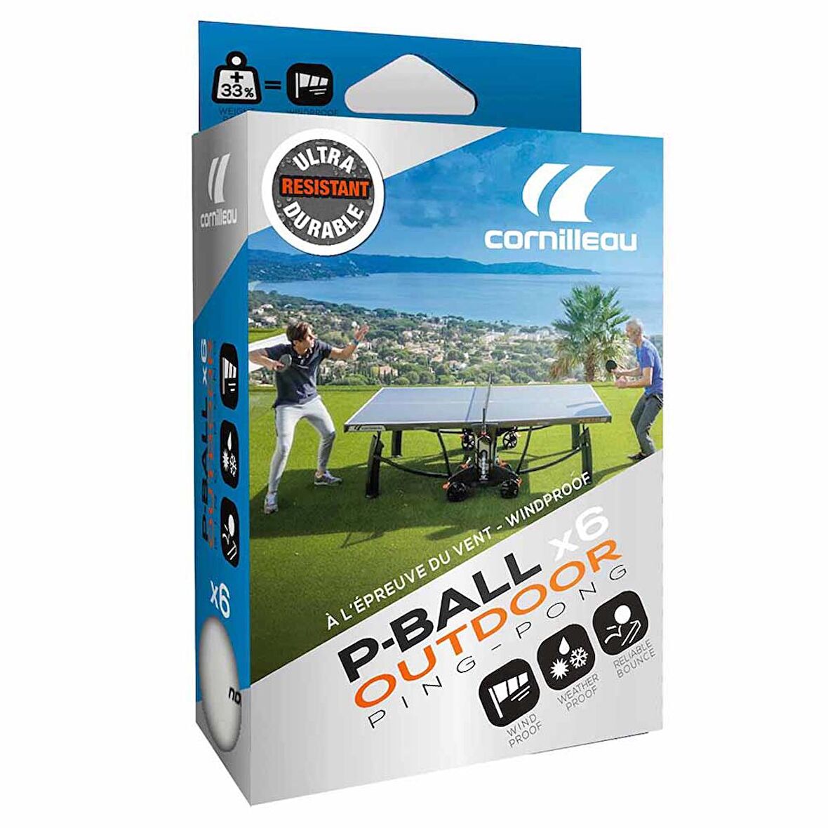 Cornilleau P-Ball Outdoor 6 lı Masa Tenisi Topu