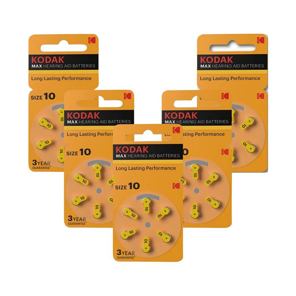 P 10 İşitme Cihaz Pili No 10 6'lı 5 Paket Kodak Kulak Cihazı Pili 6'lı 5 Paket