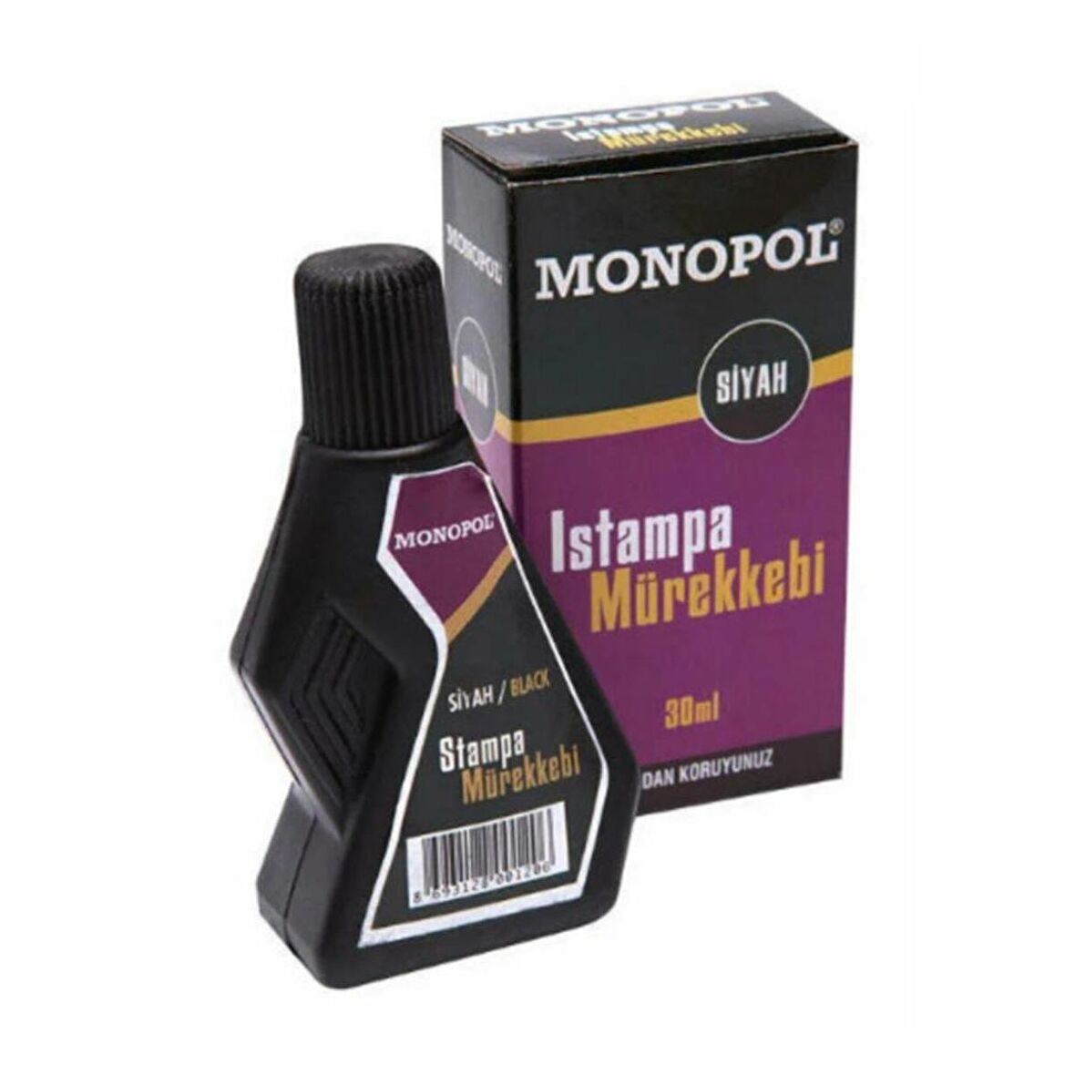 Siyah Istampa Mürekkebi 30 cc Monopol Siyah Istanpa Mürekkebi 30 ml 1 Adet