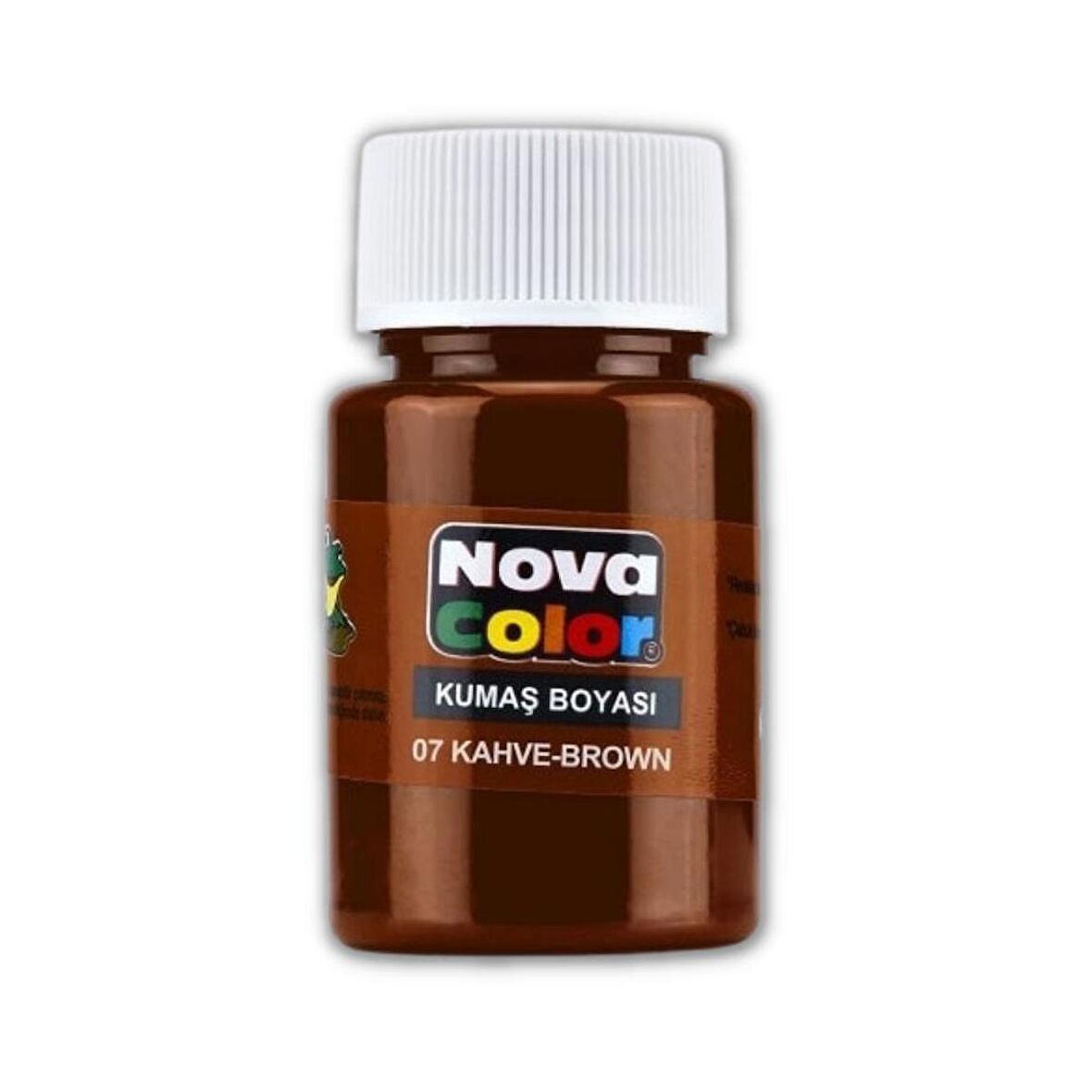 Kahverengi Kumaş Boyası Tişört Çanta Tekstil Boyası 30 ml 1 Adet Nova Color Kumaş Boyası Kahverengi 1 Adet