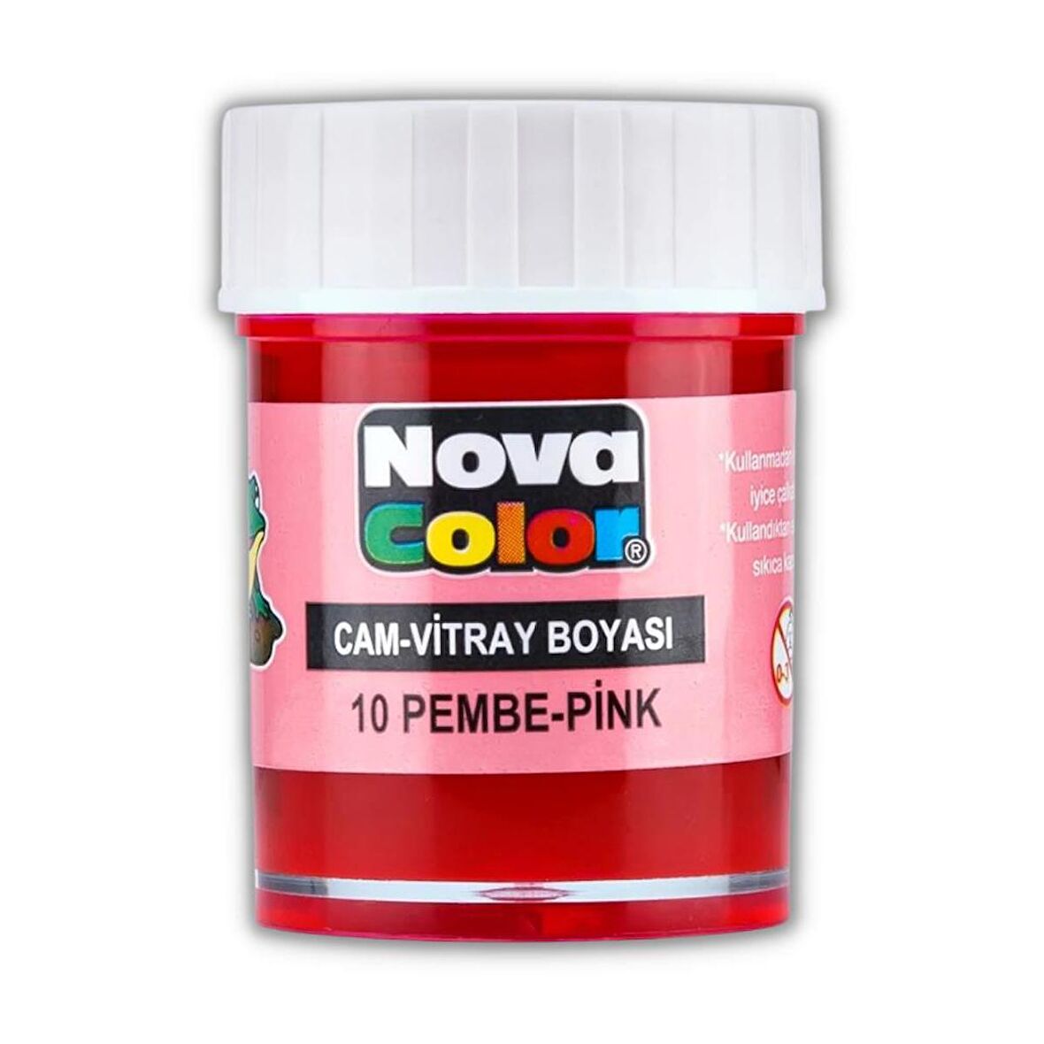 Cam Boyası Vitray Boyası 25 ml 1 Adet Nova Color Su Bazlı Renkli Cam Vitray Boyası 1 Adet 25 ml