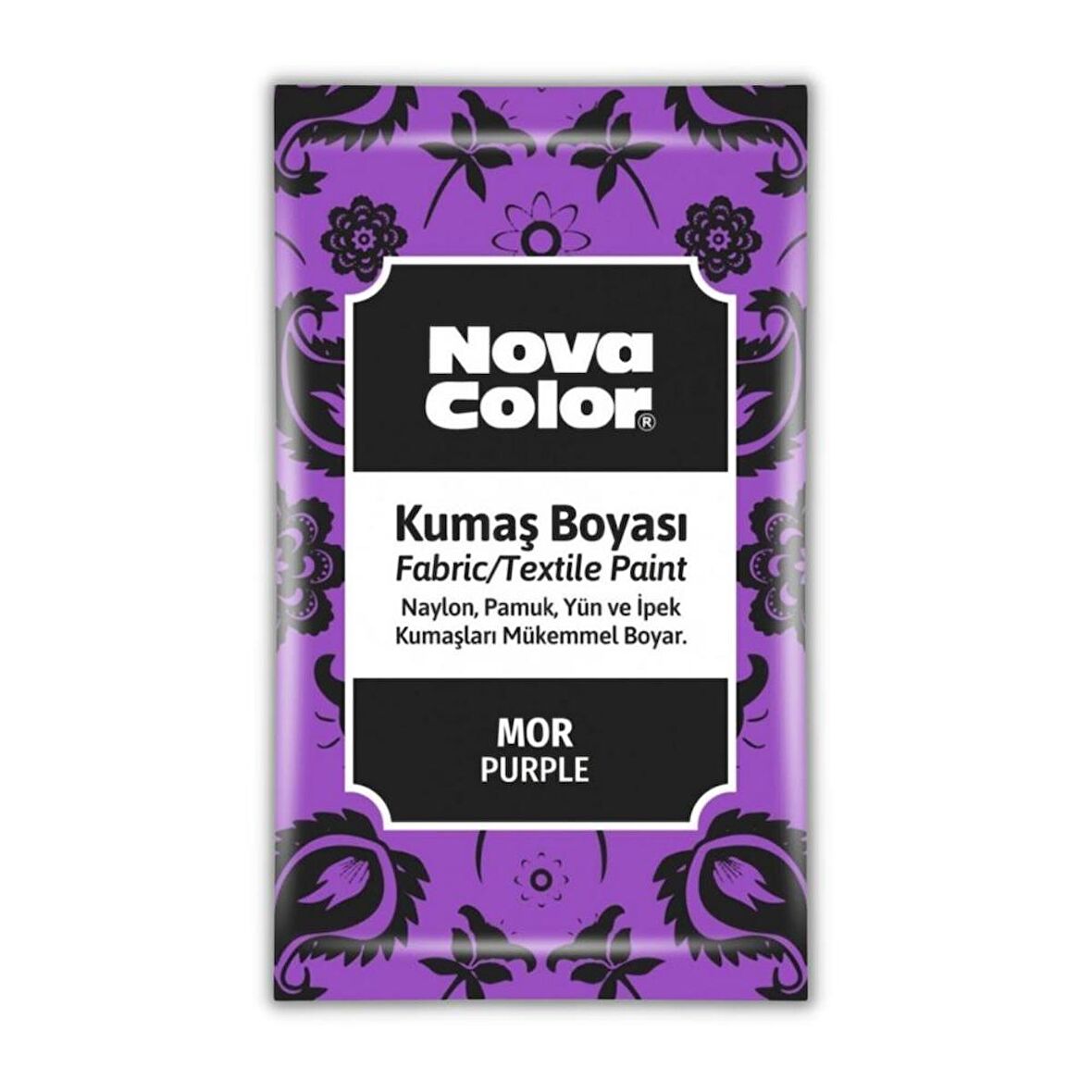 Kumaş Boyası Toz 12 gr 1 Adet Nova Color Toz Kumaş Boyası Kot Pantalon Gömlek Tişört Tekstil Kumaş Boyası 1 Adet