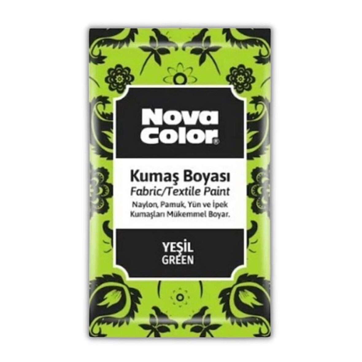 Kumaş Boyası Toz 12 gr 1 Adet Nova Color Toz Kumaş Boyası Kot Pantalon Gömlek Tişört Tekstil Kumaş Boyası 1 Adet