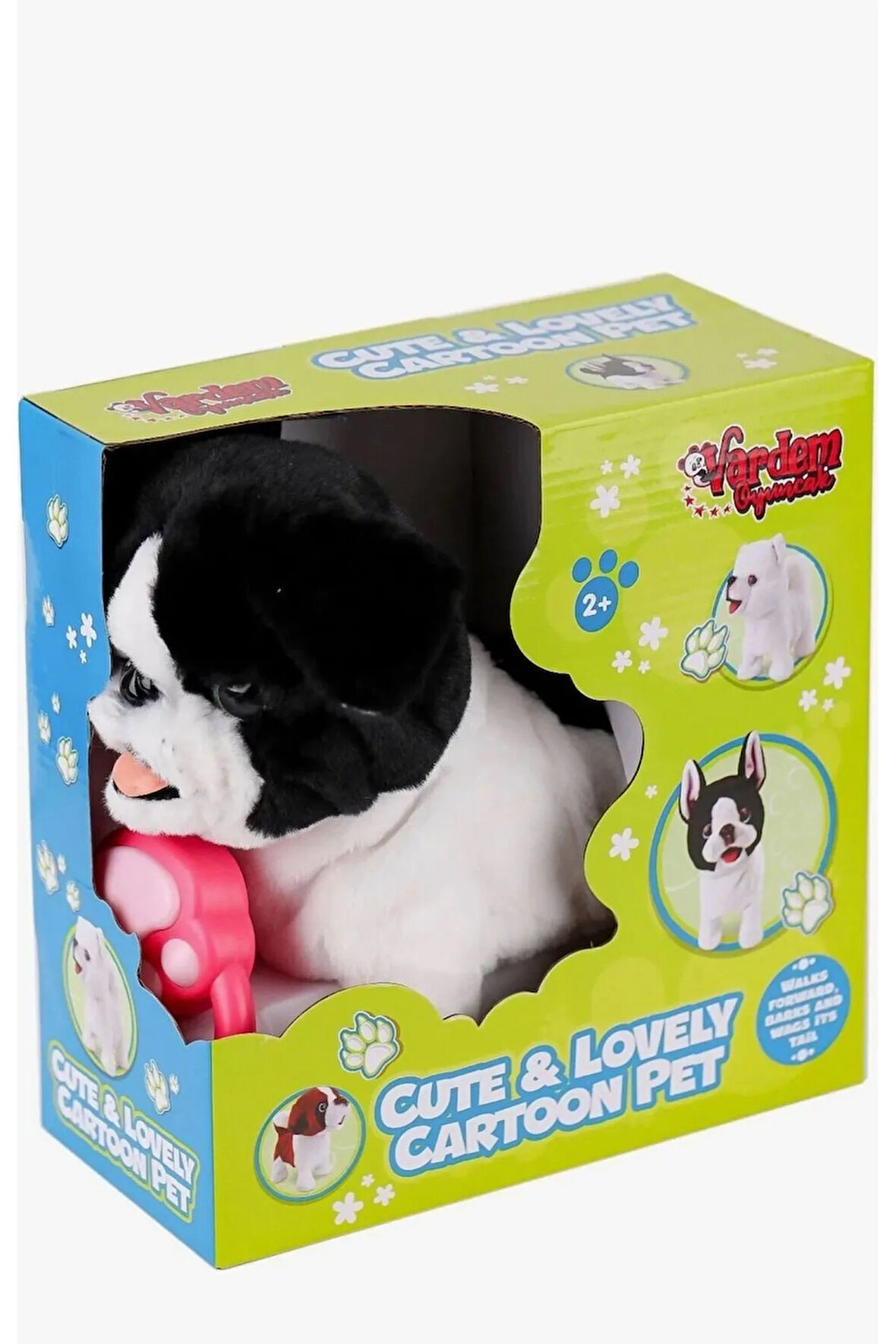 Peluş Tasmalı Yürüyen Havlayan Pomeranian Köpek Oyuncak Tasmalı Yürüyen Köpek Kuyruk Sallar Havlar