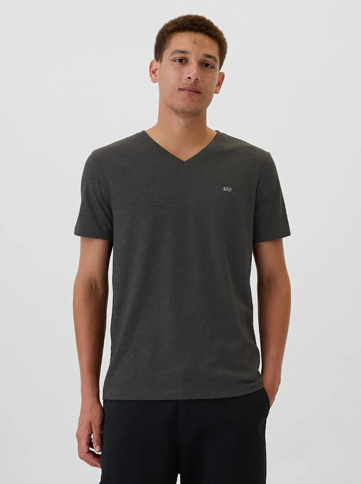 Gap V-Frch Everyday Soft Micro Logo Vee 502020000 Kısa Kol Tişört Erkek T-Shirt