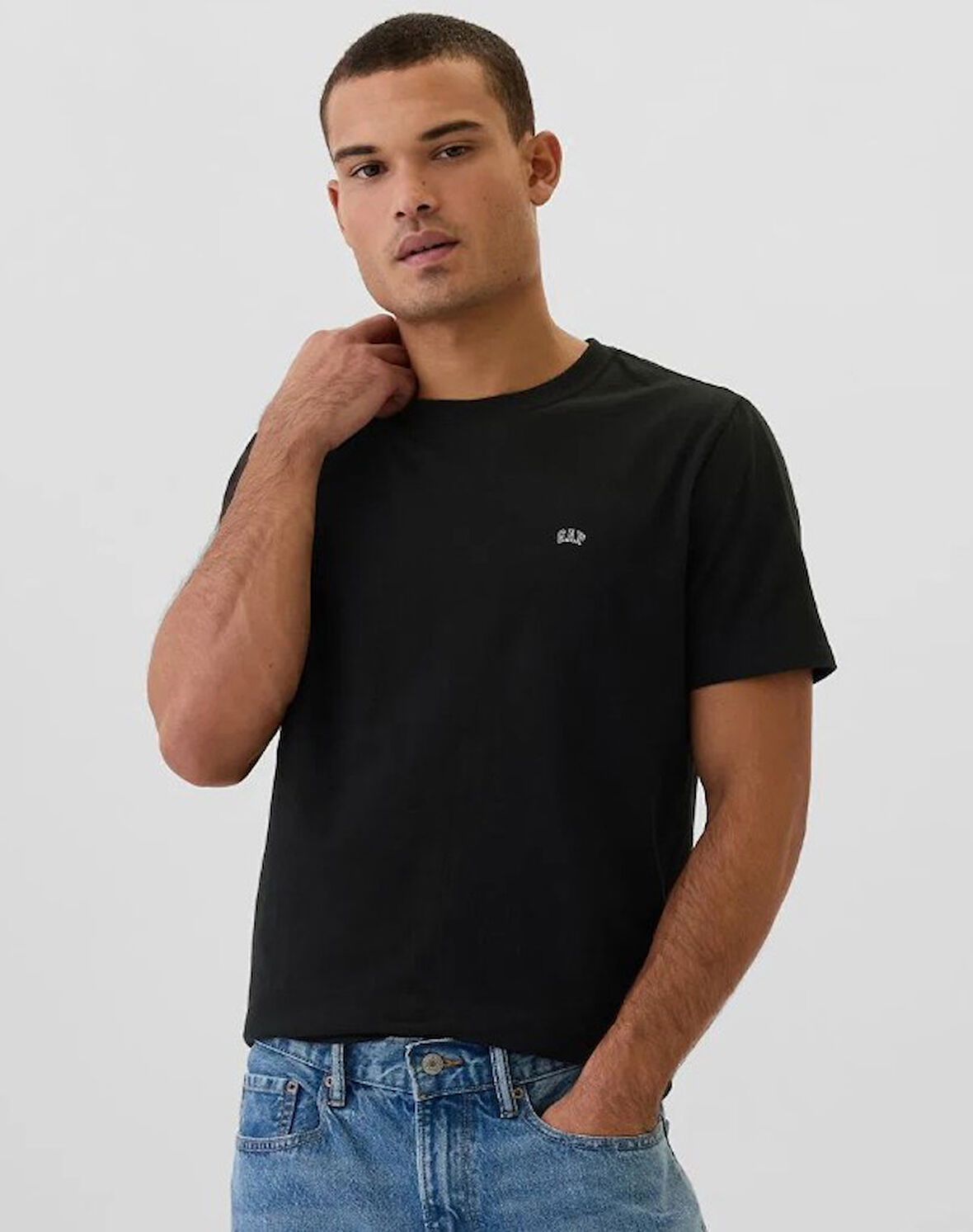 Gap V-Frch Everyday Soft Micro Logo Crew T-Shirt 502022 Kısa Kol Tişört Erkek T-Shirt