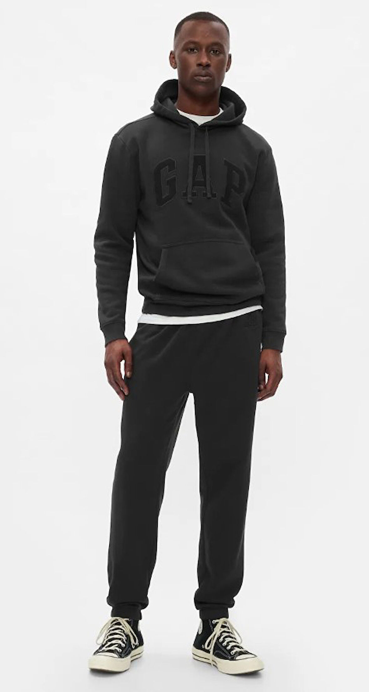 Gap V-Herıtage 500382 Logo Gap Logo Fleece Jogger Fransız Havlu Kumaş Erkek Eşofman Altı