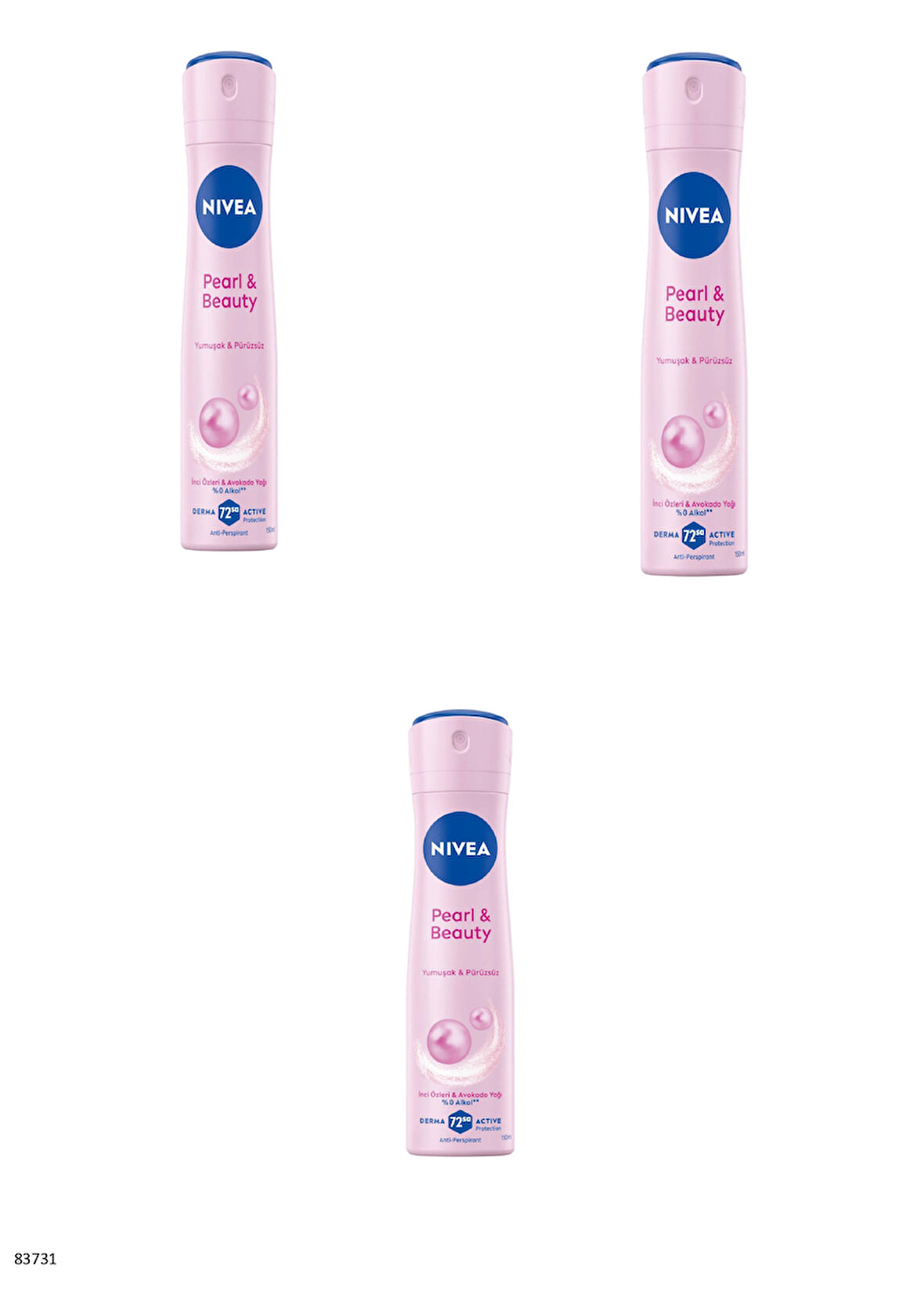 83731 NIVEA PEARL & BEAUTY SPREY  3 ADET