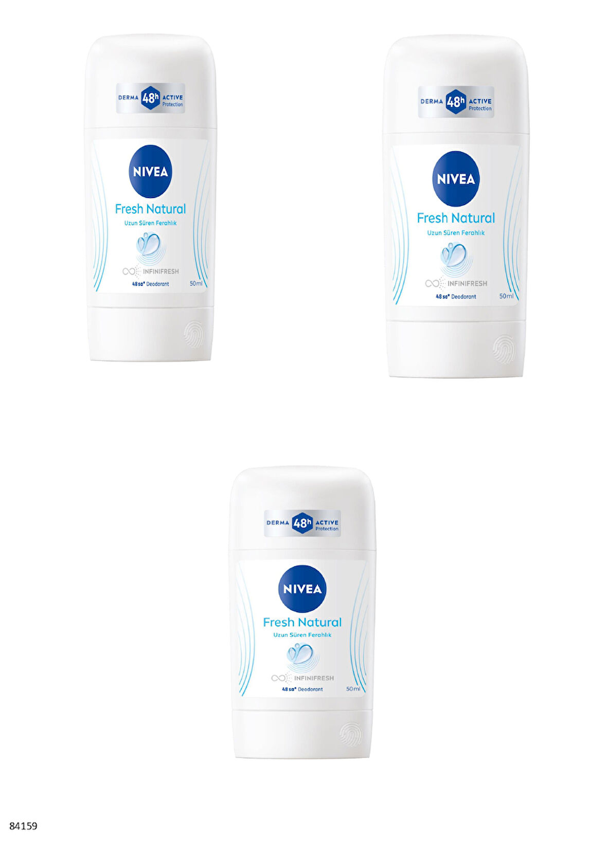 84159 NIVEA FRESH NATURAL STICK DEODORANT  3 ADET