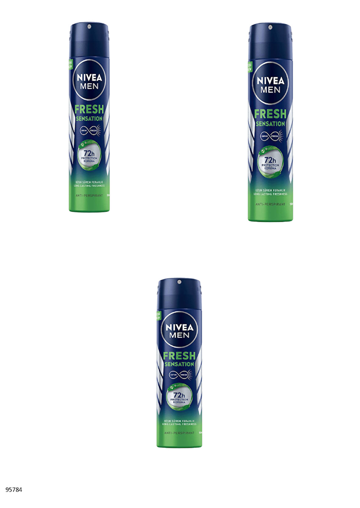 95784 NIVEA MEN Fresh Sensation Sprey  3 ADET