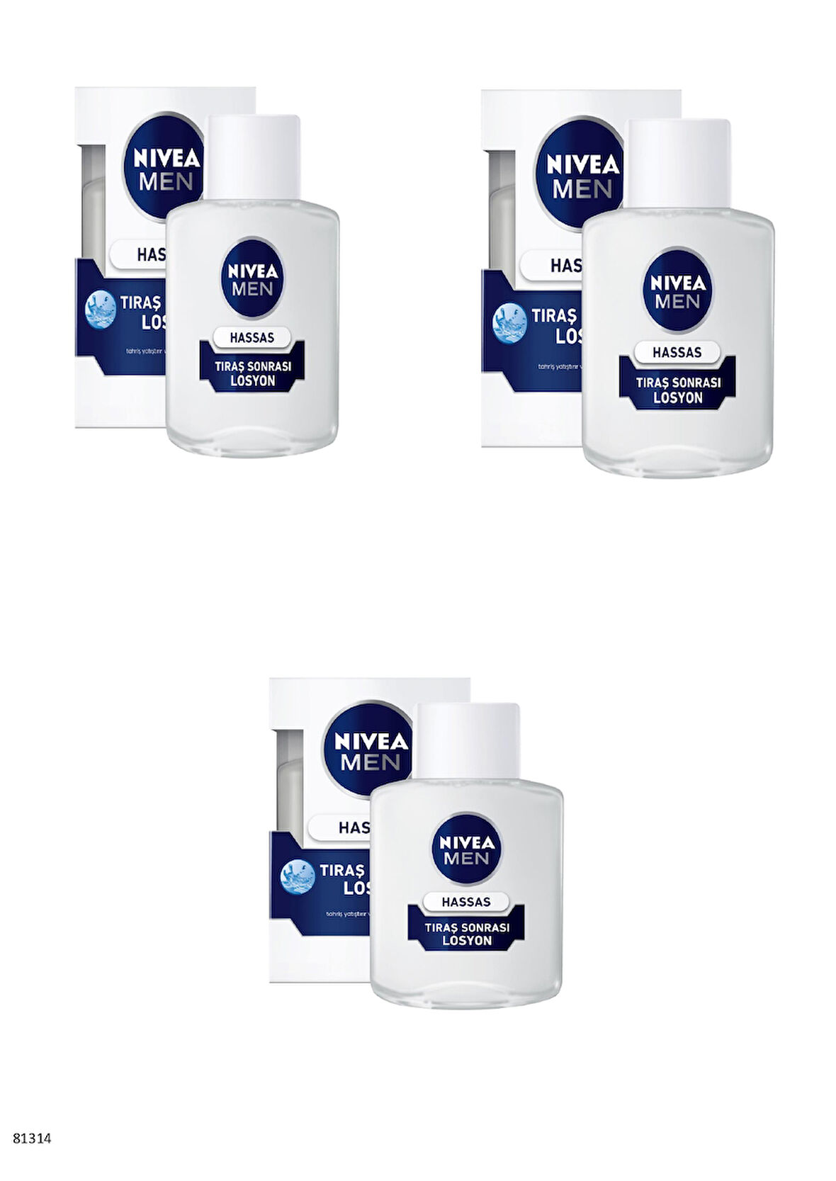 81314 NIVEA MEN HASSAS TIRAŞ SONRASI LOSYON  3 ADET
