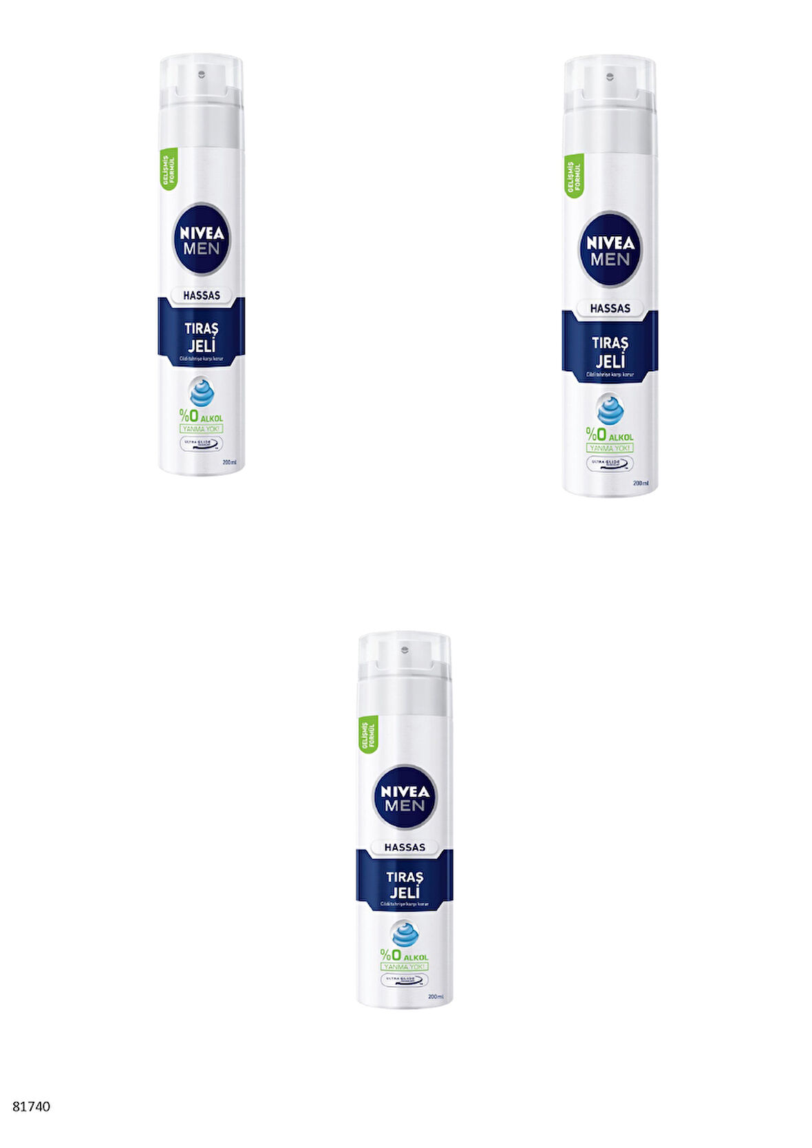 81789 NIVEA MEN DEEP DIMENSION TIRAŞ JELİ  3 ADET