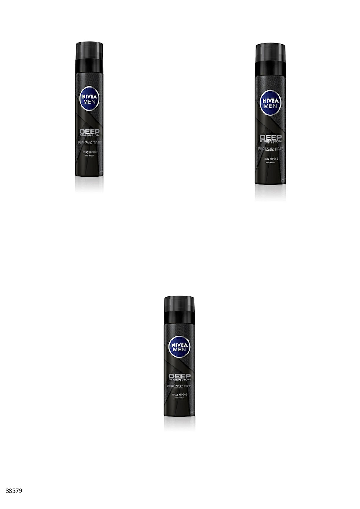 88579 NIVEA MEN DEEP DIMENSION TIRAŞ KÖPÜĞÜ  3 ADET