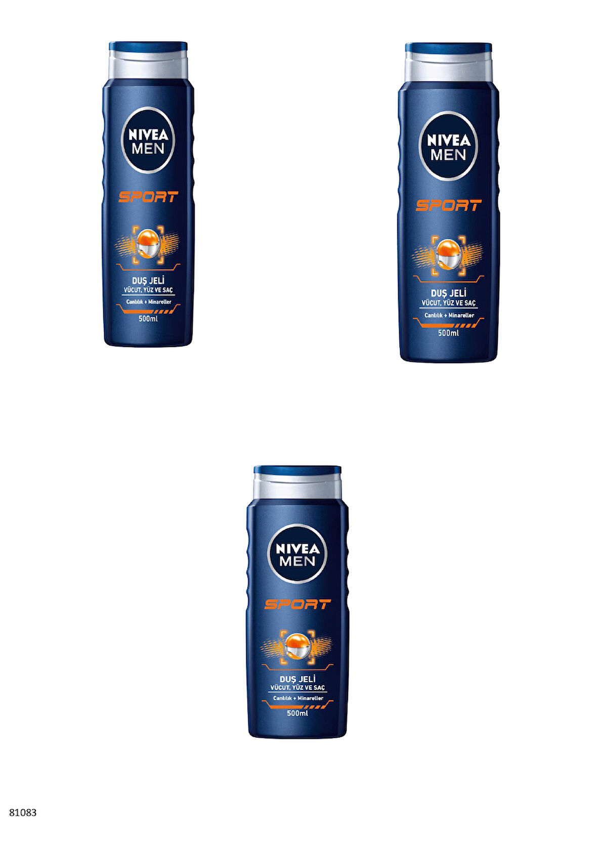81083 NIVEA MEN SPORT DUŞ JELİ  3 ADET